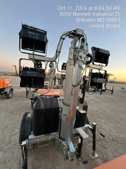 2024 Wanco WLTT-4MM4K Diesel, Deep Sea Controller, Shore Power Plug, Auto Start, (4) 350W LED Floodlights, 4kW Generator, 60 Gal Fuel Tank, 2" Ball, T3