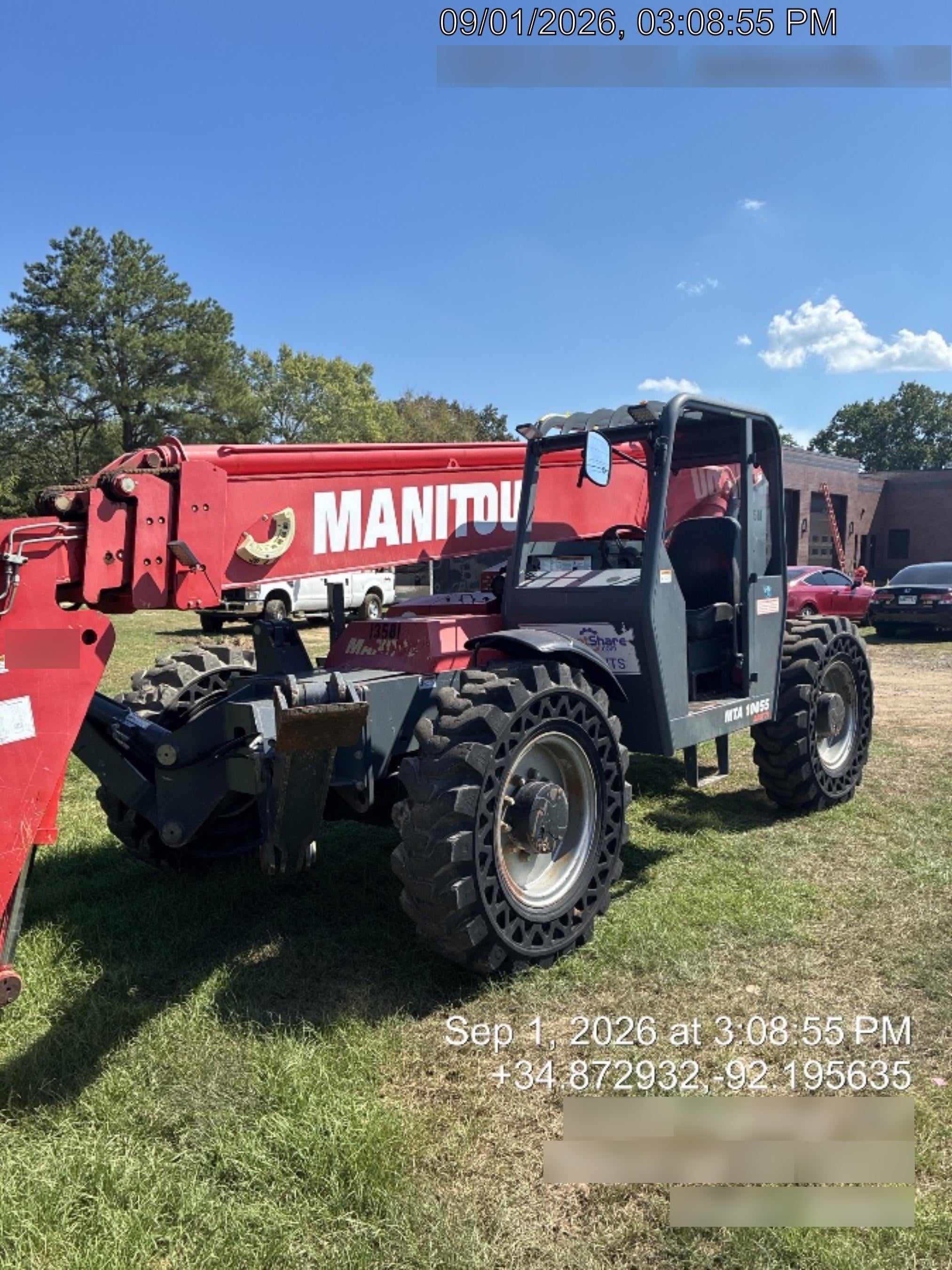 2018 Manitou MTA10055 MTA10055 - 74 HP T4, Canopy, Worklights/Strobe, Beacon, 66" Carriage, 60" Forks, Solid Tires, Lift Hook, Aux Hydraulics