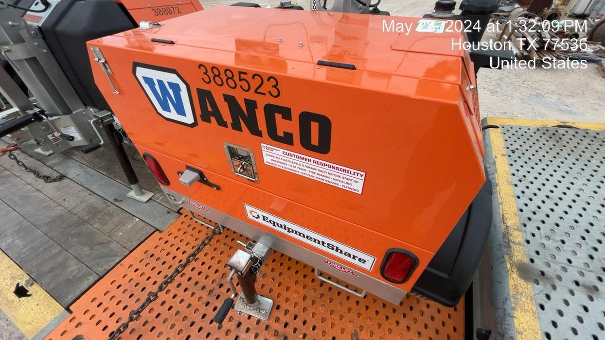 2024 Wanco WLTT-4MM4K Diesel, Deep Sea Controller, Shore Power Plug, Auto Start, (4) 350W LED Floodlights, 4kW Generator, 60 Gal Fuel Tank, 2" Ball, T3