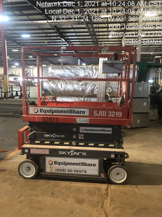 2019 Skyjack SJIII-3219 Standard Options, Trojan Batteries