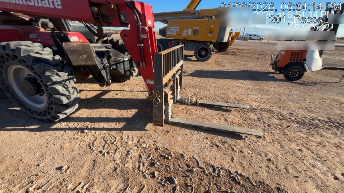 2019 Manitou MTA12042 120hp T4F, Cab/Heat/Air, Cab and Boom LED work lights, Auxiliary Hydraulics, Solid Tires, Amber strobe, Lift Hook 66" Carriage, 60" Forks