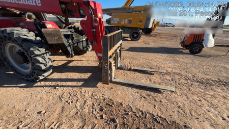 2019 Manitou MTA12042 120hp T4F, Cab/Heat/Air, Cab and Boom LED work lights, Auxiliary Hydraulics, Solid Tires, Amber strobe, Lift Hook 66" Carriage, 60" Forks