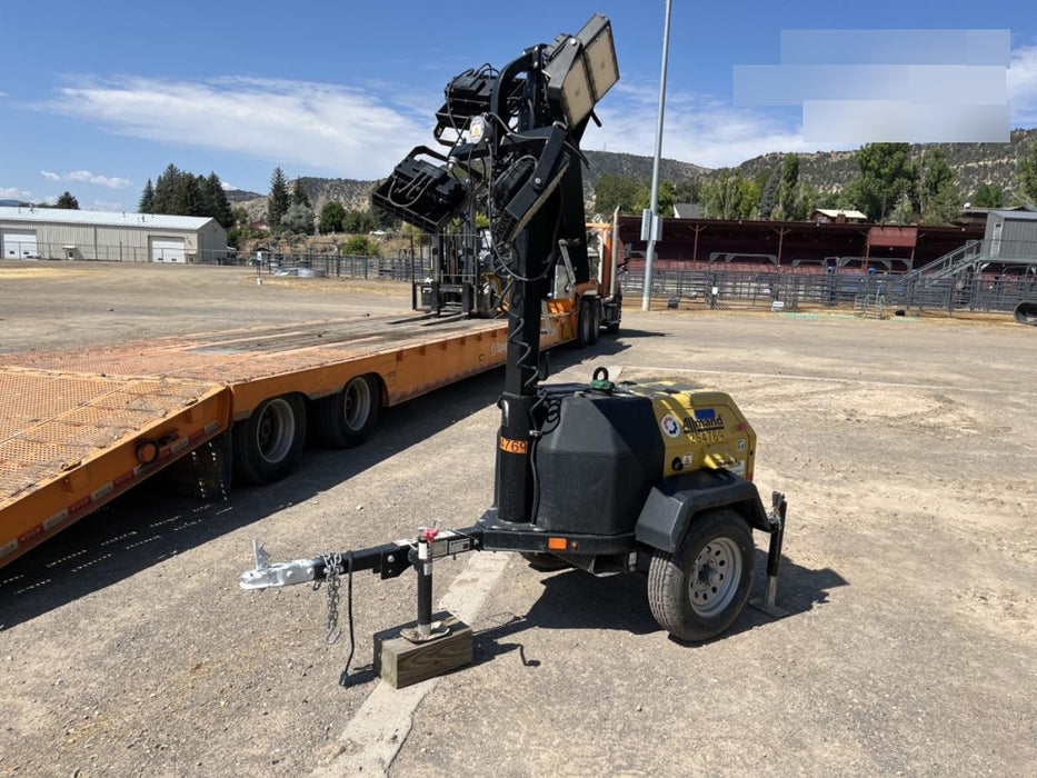 2022 Allmand NLV3GR (4) LED Light Fixture 350W, 23' Vertical Mast, 3kW Prime, Towable, ES Decals, T3