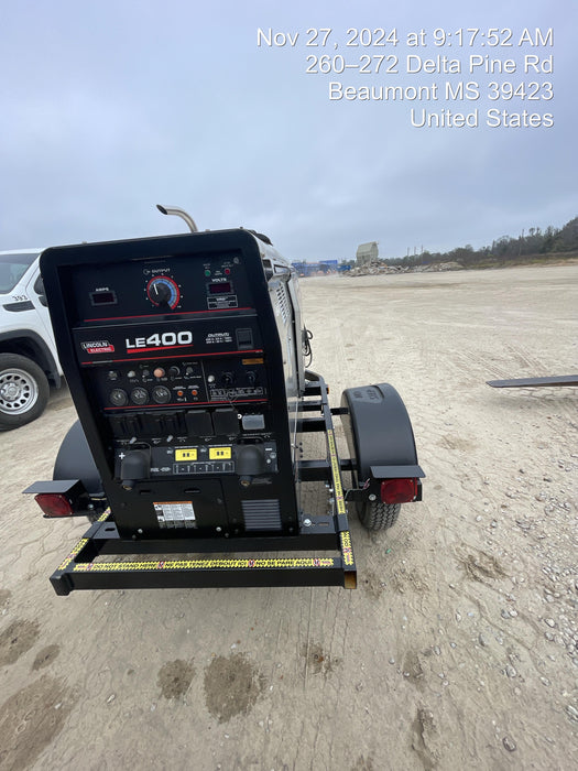 2024 Lincoln Electric LE400 Kubota V1505, Trlr, Cable Rack, Light Kit, ES Decals, T3