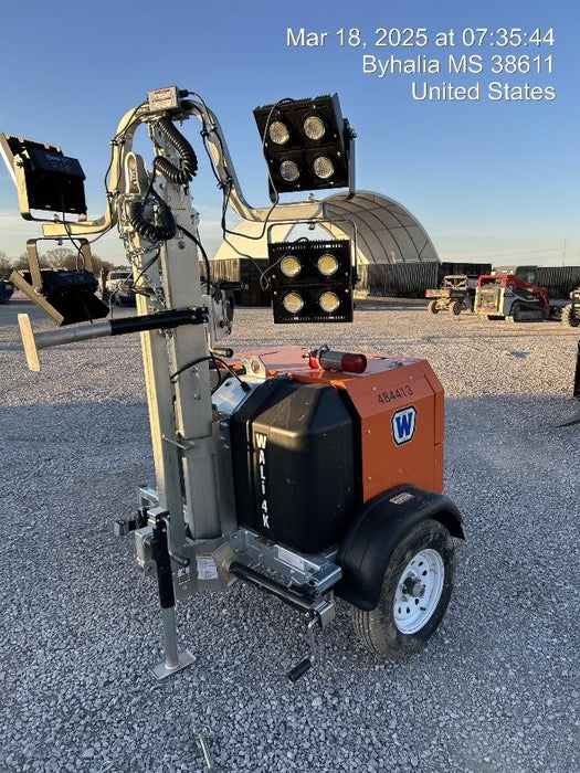 2024 Wanco WLTT-4MM4K Diesel, Mitsubishi L2E, 9.0HP @1800 rpm, Deep Sea Controller, Shore Power Plug, Auto Start, (4) 350W LED Floodlights, 4kW Generator, 60 Gal Fuel Tank, 2" Ball, T3