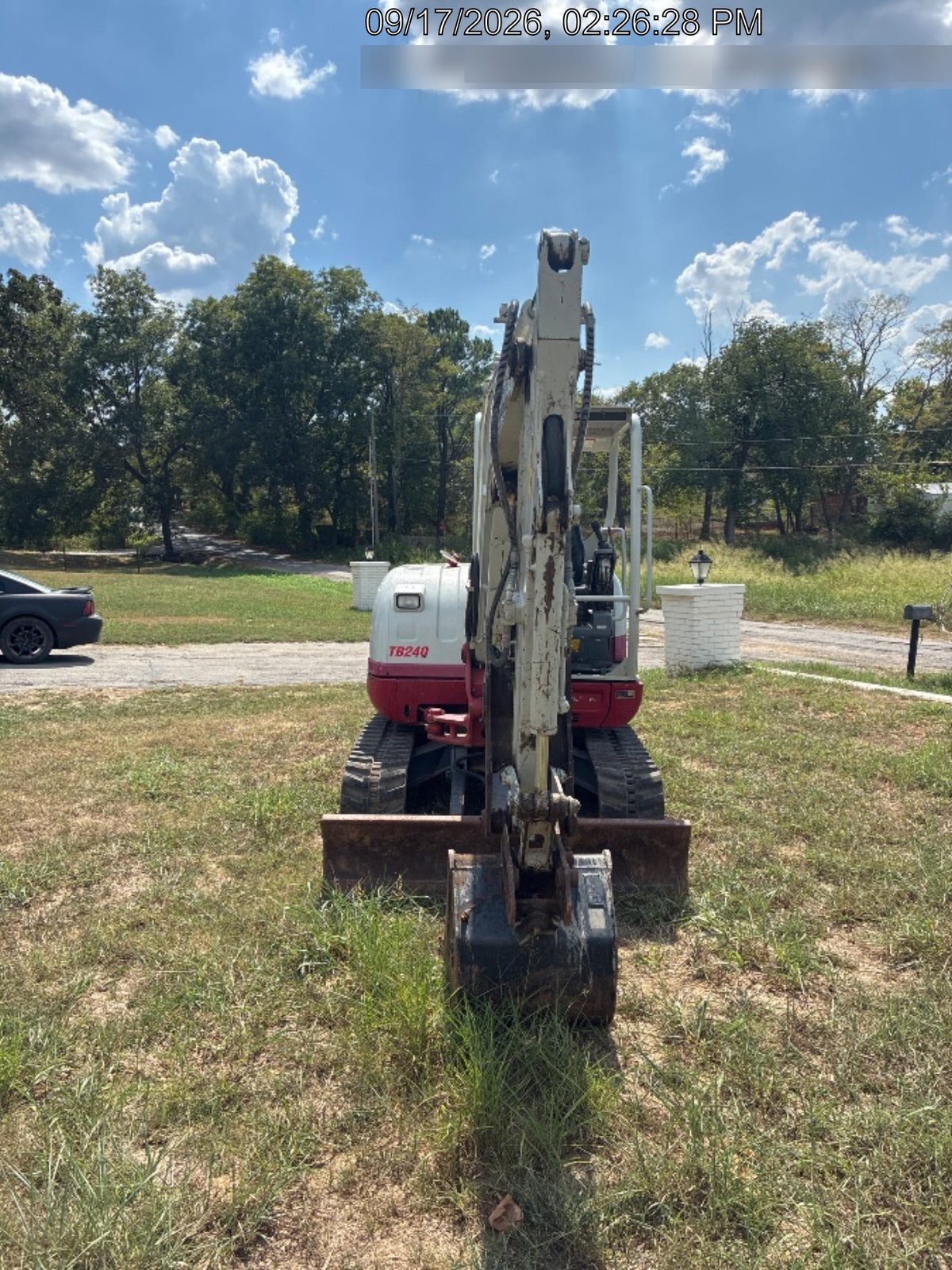 2019 Takeuchi TB240 Takeuchi TB240 Canopy w/Rubber Tracks, Auxiliary Hydraulics, Manual QC, Hydraulic Thumb, 12/18/24" Buckets