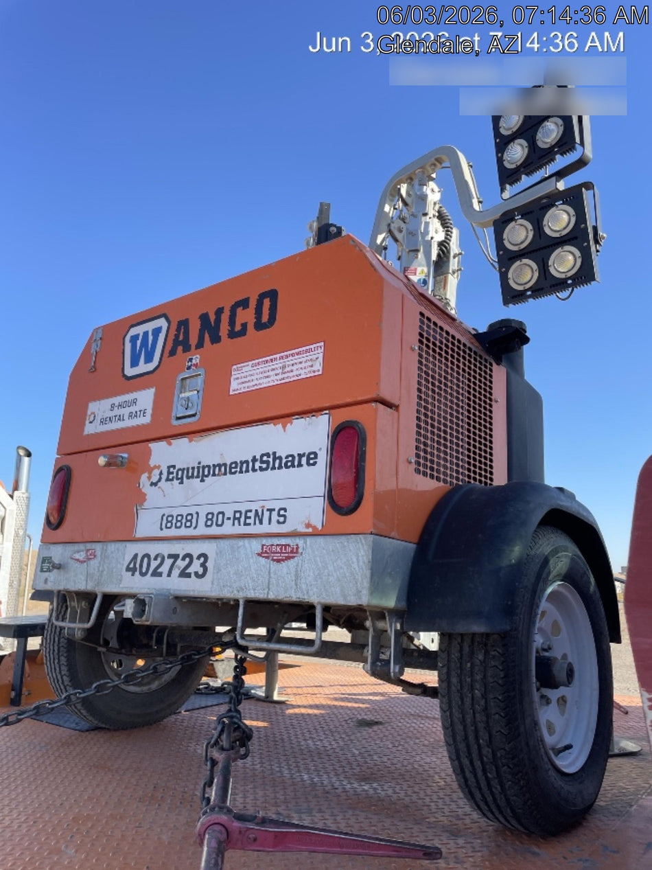 2024 Wanco WLTT-4MM4K Diesel, Deep Sea Controller, Shore Power Plug, Auto Start, (4) 350W LED Floodlights, 4kW Generator, 60 Gal Fuel Tank, 2" Ball, T3