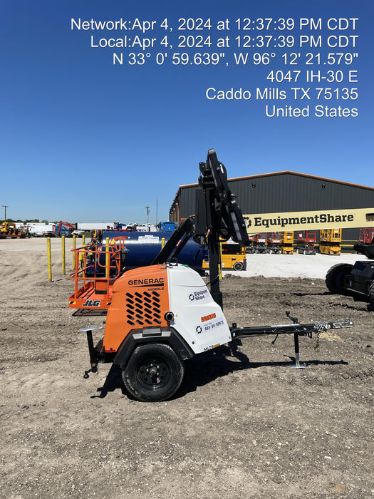 2024 Generac MLT2 Diesel, Flex Switch 120V Input, Powerzone Controller, 
(4) 320W LED Lights, 4kW Generator, 39.9 Gal Fuel Tank, 2" Ball, T3