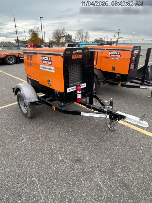 2022 Lincoln Electric LE400 Kubota V1505, Trlr, Cable Rack, Light Kit, ES Decals, T3