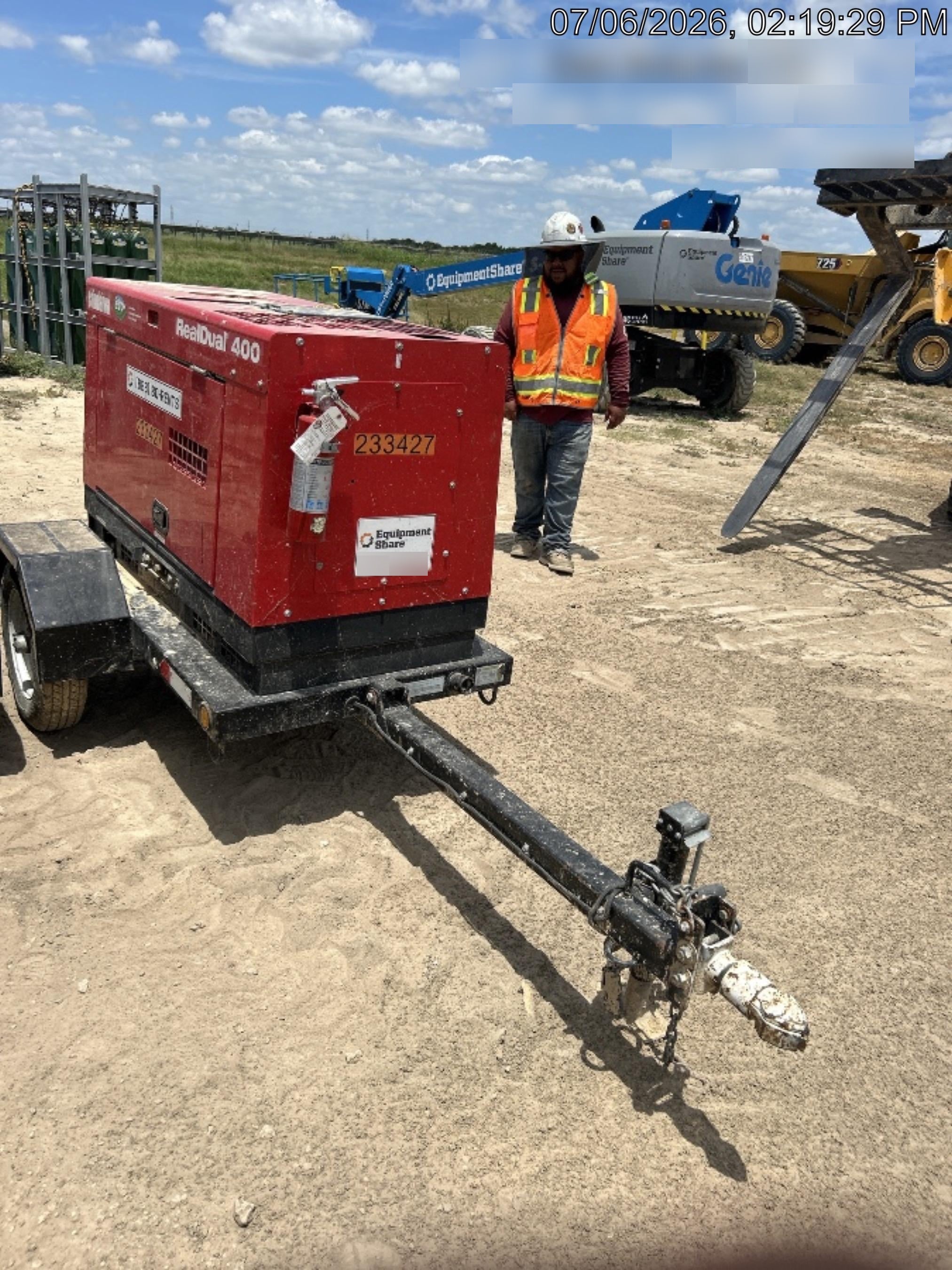 2022 Shindaiwa DGW400MDL Kubota D902 Engine, 23 HP, Dual Op Welder, Wire, Arc, Droop Stick, Tig, and CC Stick Functionality, Simulphase, 3 Phase and 1 Phase Gen Output, Single Axle NB Trlr, Slr Trckl Chrg 12V 12W, Fire Ext