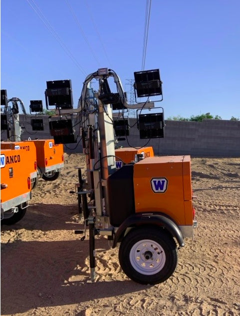 2024 Wanco WLTT-4MM4K Diesel, Deep Sea Controller, Shore Power Plug, Auto Start, (4) 350W LED Floodlights, 4kW Generator, 60 Gal Fuel Tank, 2" Ball, T3