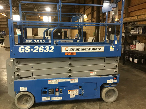 2020 Genie GS-2632 Solid NM Tires, Folding Rails with Half-Height Swing Gate, Beacon, 800W Invertor