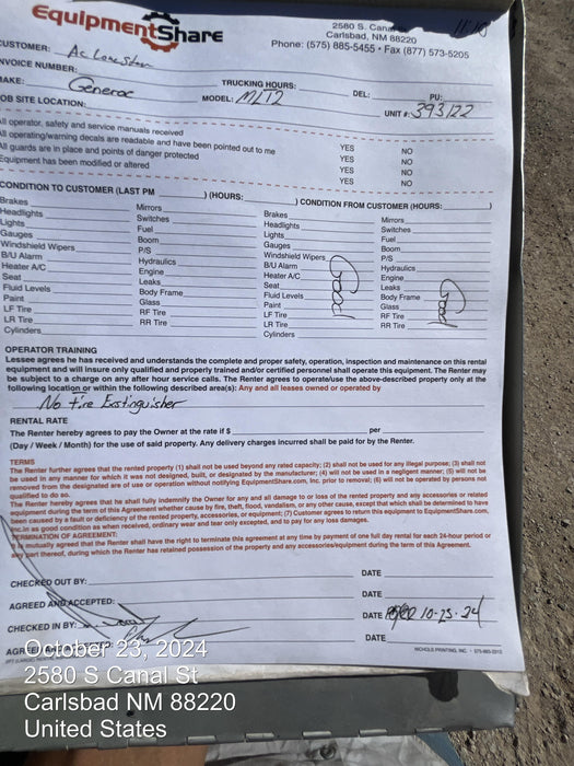 2024 Generac MLT2 Diesel, Flex Switch 120V Input, Powerzone Controller, 
(4) 320W LED Lights, 4kW Generator, 39.9 Gal Fuel Tank, 2" Ball, T3