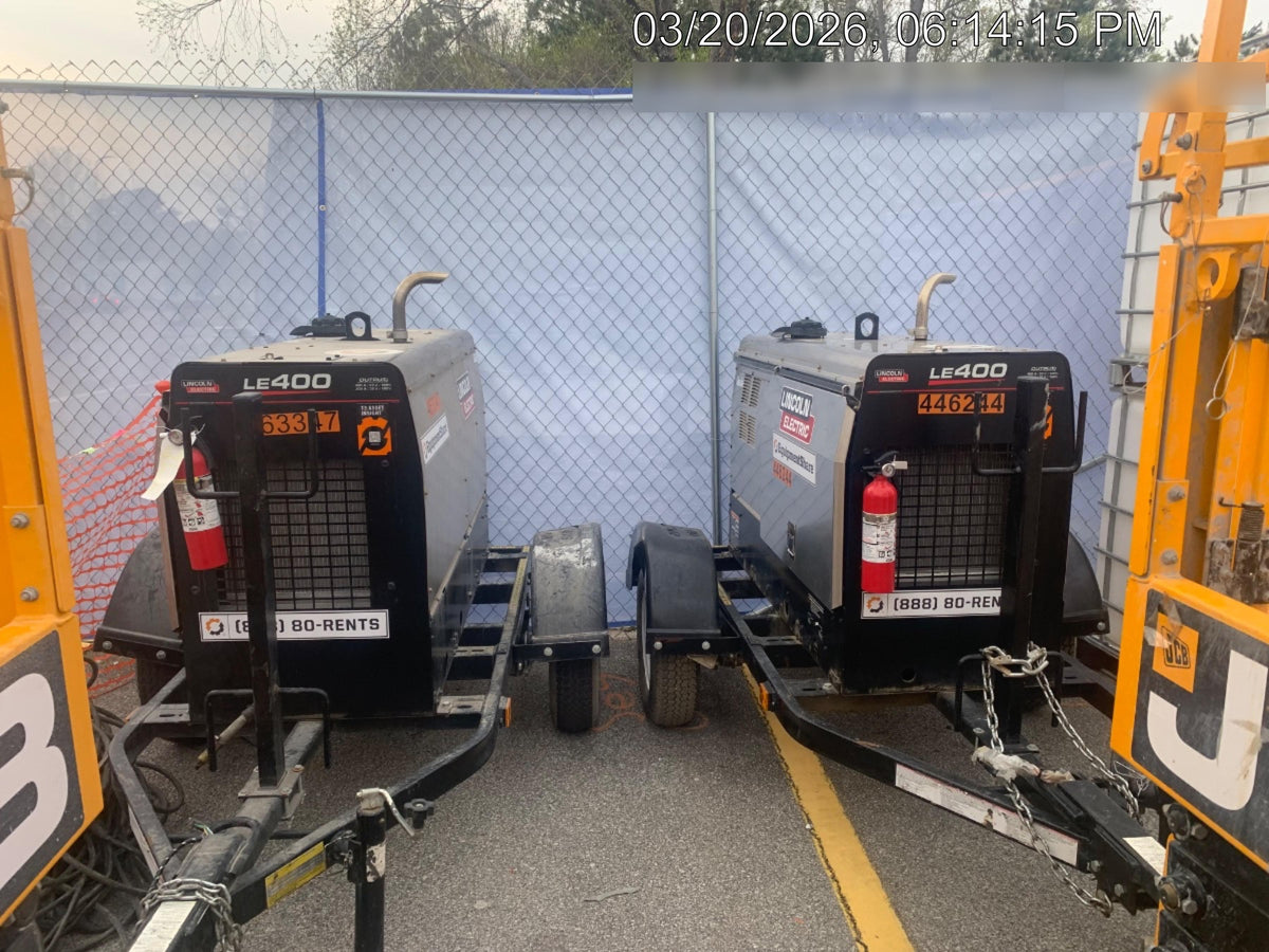 2024 Lincoln Electric LE400 Kubota V1505, Trlr, Cable Rack, Light Kit, ES Decals, T3