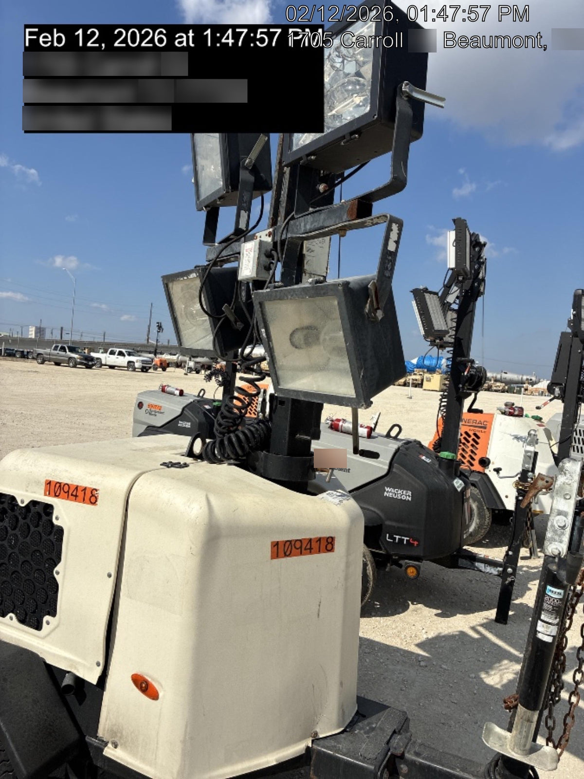 2020 Genie RL4 6kW Light Plant - Metal Halide