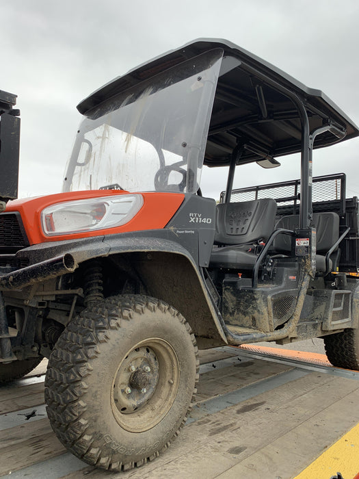 2021 Kubota RTV-X1140W-H Plastic Canopy, Windshield Acrylic Clear, LED Strobe Light, Wire Harness Kit, Back up Alarm