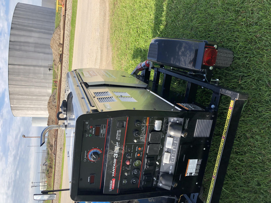 2020 Lincoln Electric Vantage 322 Welder Ready-Pak 3, w/ GPS & Decals (includes trailer, cable rack, fender light kit)
