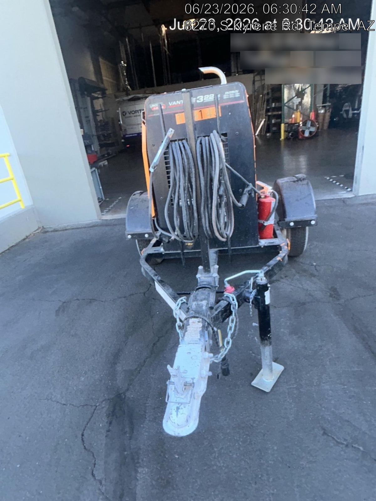 2021 Lincoln Electric Vantage 322 Vantage 322 Ready Pak 3 w/ Decals, ORANGE (includes trailer, cable rack, fender light kit) NO Telematics