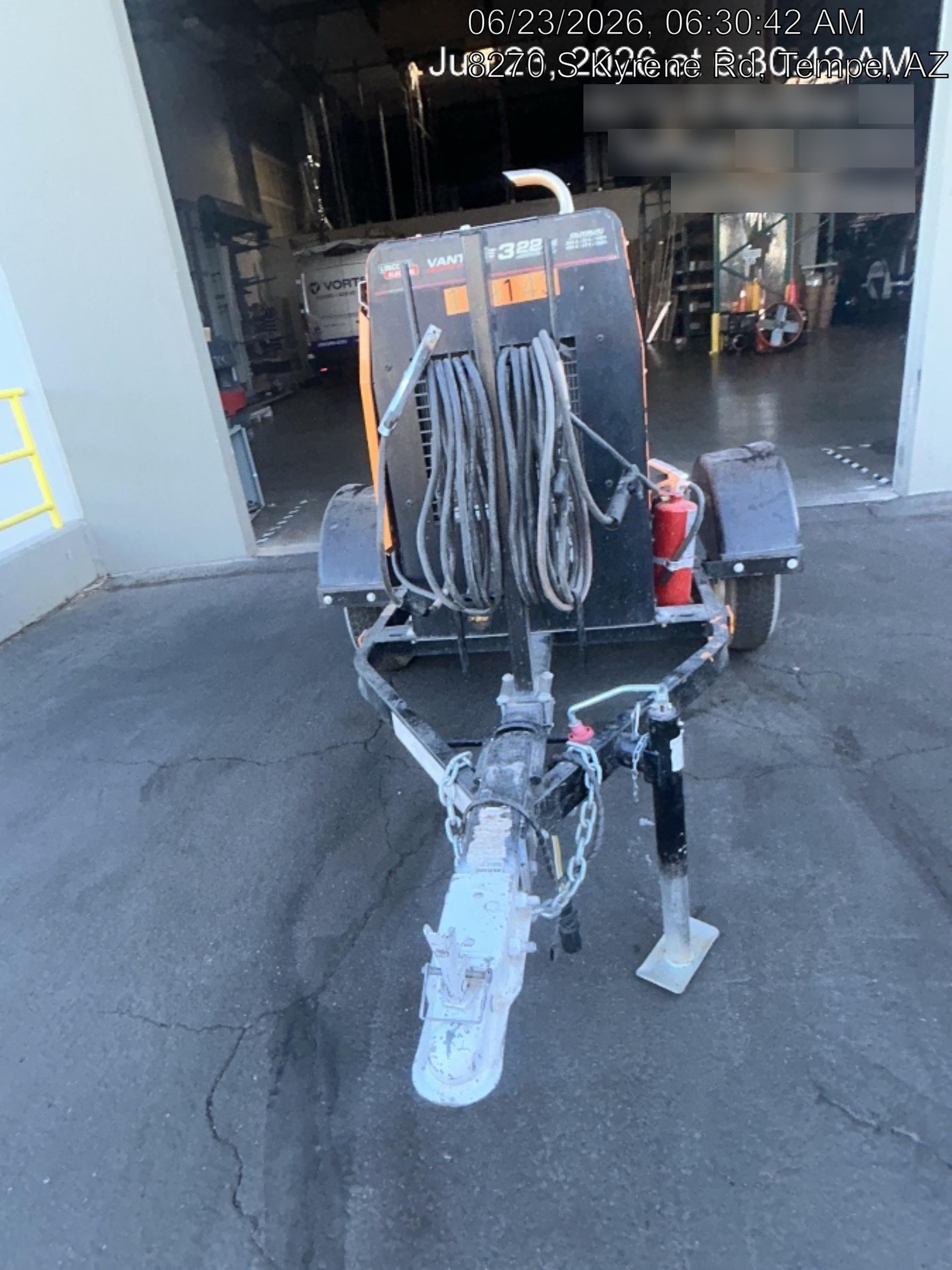 2021 Lincoln Electric Vantage 322 Vantage 322 Ready Pak 3 w/ Decals, ORANGE (includes trailer, cable rack, fender light kit) NO Telematics