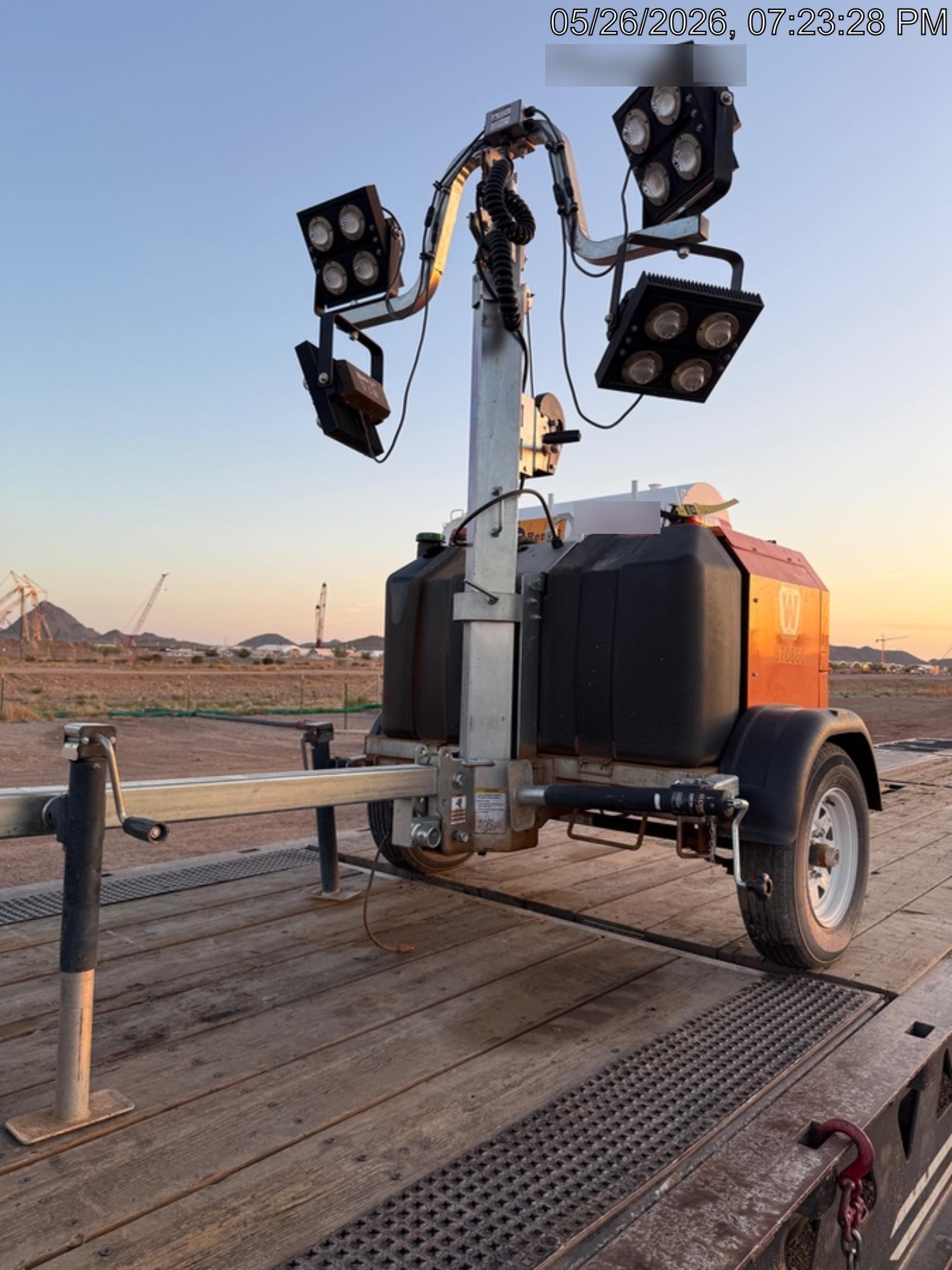 2023 Wanco WLTT-4MM4K Diesel, Deep Sea Controller, Shore Power Plug, Auto Start, (4) 350W LED Floodlights, 4kW Generator, 60 Gal Fuel Tank, 2" Ball, T3
