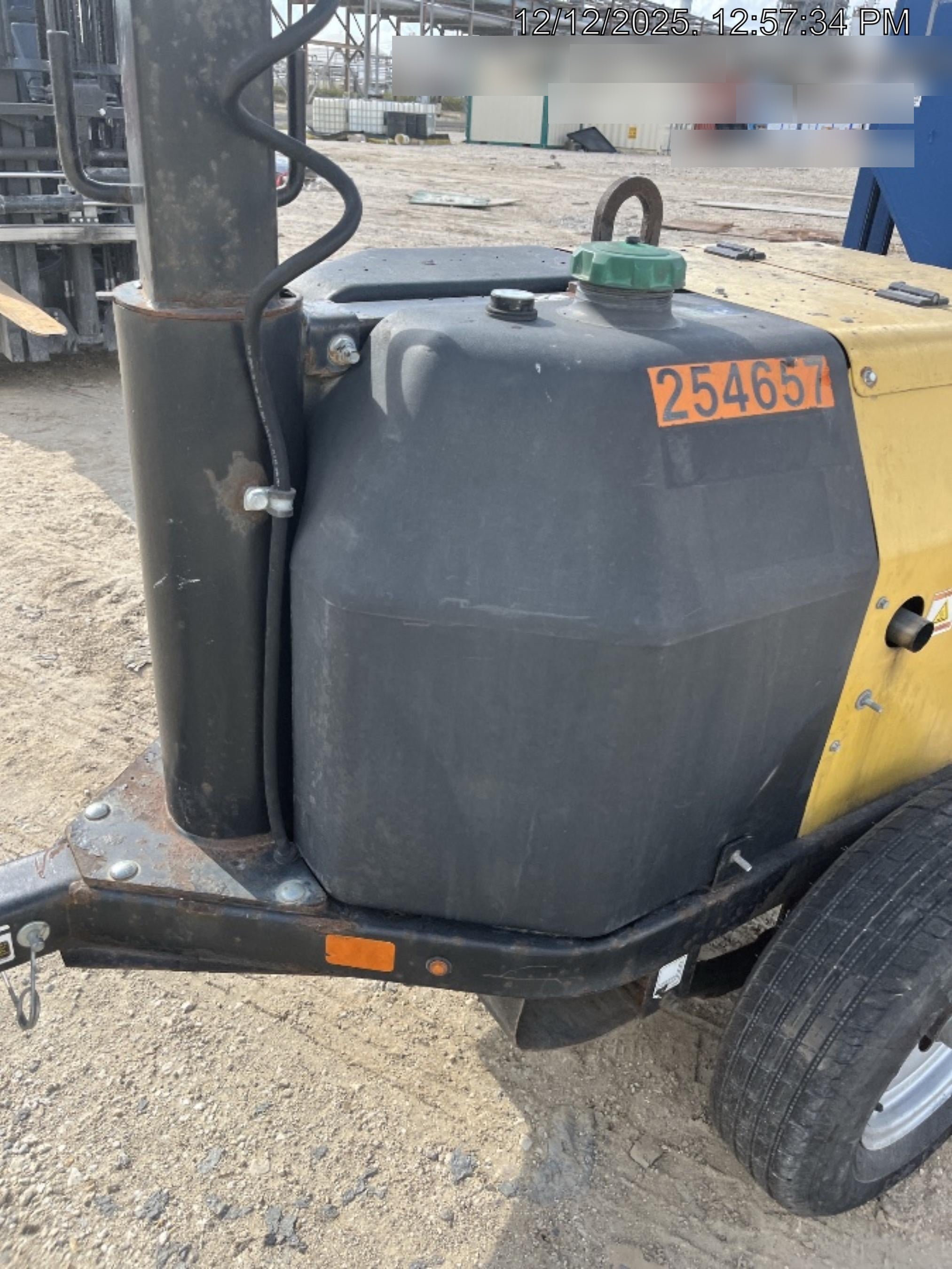 2022 Allmand NLV3GR (4) LED Light Fixture 350W, 23' Vertical Mast, 3kW Prime, Towable, ES Decals, T3