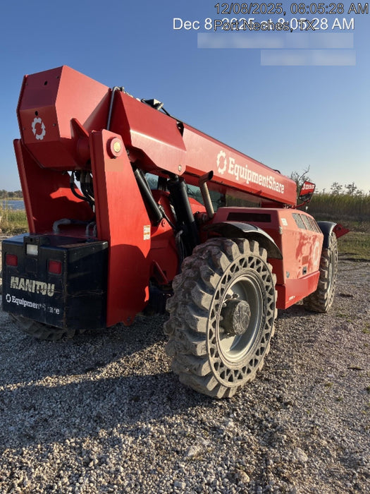 2020 Manitou MTA12055SER3 Cab/Heat/Air, Solid Tires, Amber Strobe, Lift Hook w/66" Carriage, 60" Forks