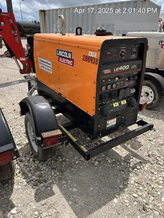 2022 Lincoln Electric LE400 Kubota V1505, Trlr, Cable Rack, Light Kit, ES Decals, T3