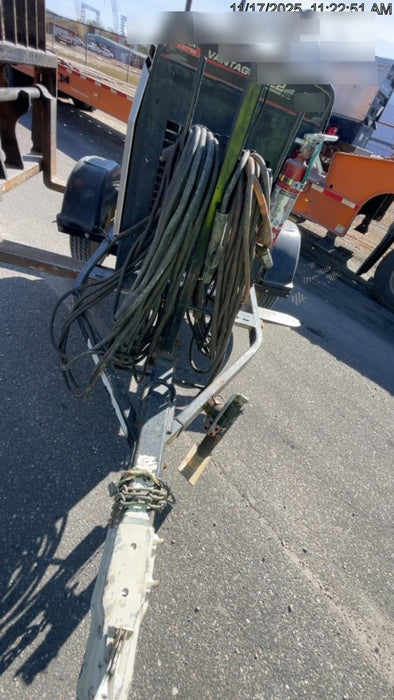 2019 Lincoln Electric Vantage 322 Welder Ready-Pak 3, Two wheel trailer, Fender and Light kit, Cable Rack