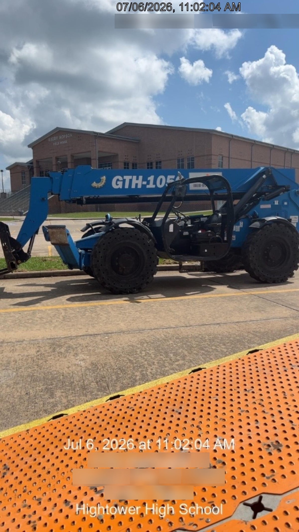 2019 Genie GTH-1056 Canopy, Solid RT Tires, LED Work Lights, Beacon 60" QA Carriage, 60" Forks