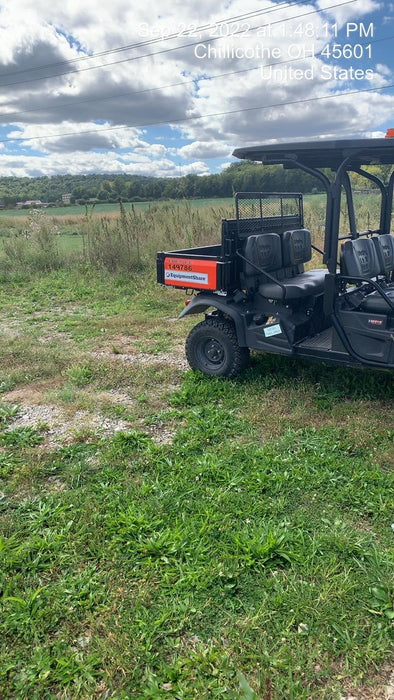 2022 Kubota RTV-X1140W-H Plastic Canopy, Windshield Acrylic Clear, LED Strobe Light, Wire Harness Kit, Back up Alarm