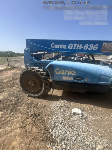 2017 Genie GTH-636 Genie GTH636 Telehandler, 48" Carriage, Solid Tires