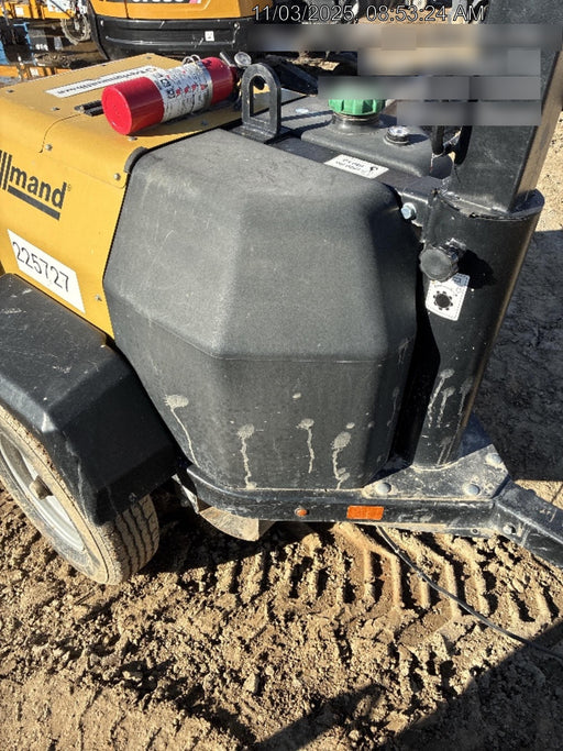 2022 Allmand NLV3GR (4) LED Light Fixture 350W, 23' Vertical Mast, 3kW Prime, Towable, Deep Sea L401, Leveling Jacks, Yanmar T4F 5.8hp