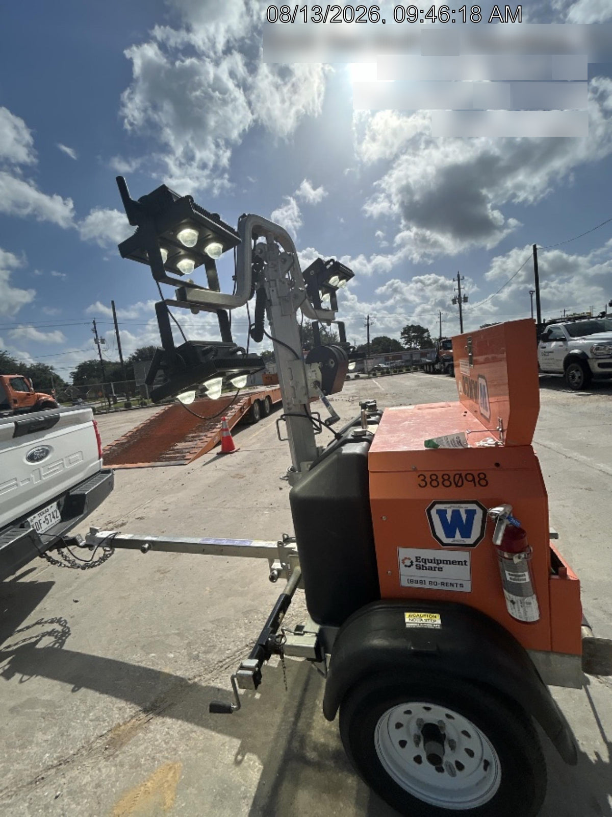 2024 Wanco WLTT-4MM4K Diesel, Deep Sea Controller, Shore Power Plug, Auto Start, (4) 350W LED Floodlights, 4kW Generator, 60 Gal Fuel Tank, 2" Ball, T3