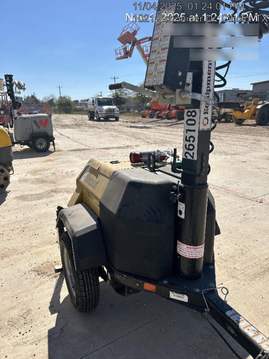 2022 Allmand NLV3GR (4) LED Light Fixture 350W, 23' Vertical Mast, 3kW Prime, Towable, ES Decals, T3