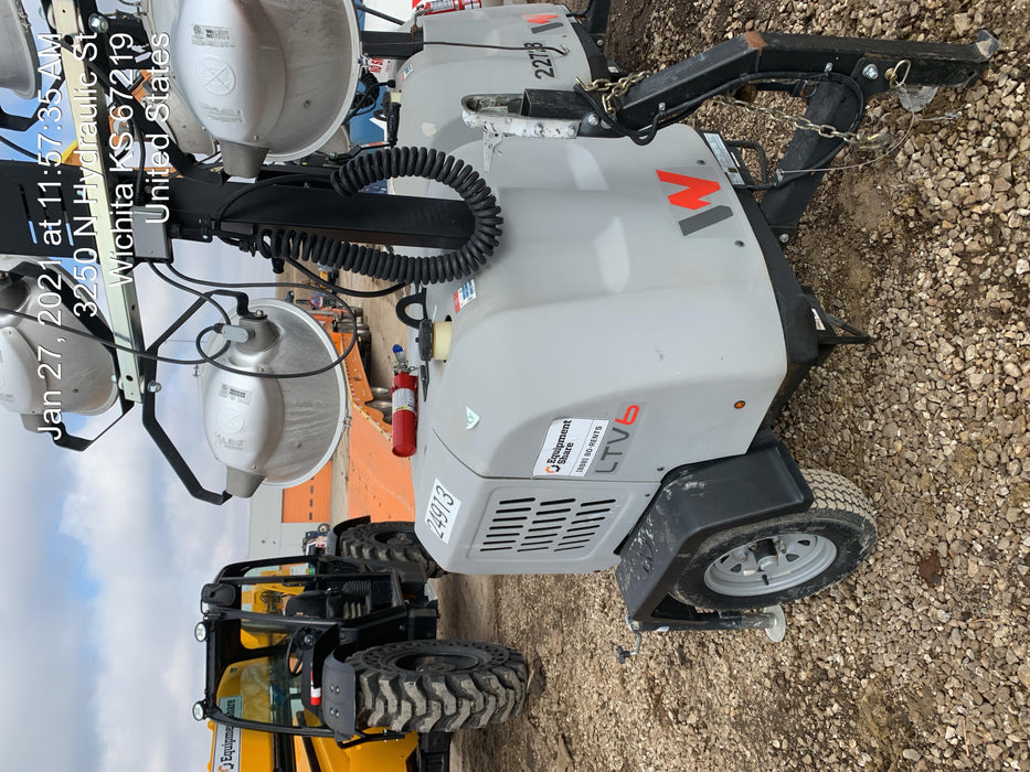 2019 Wacker Neuson LTV6L-MH Wacker Neuson LTV6L Mobile Light Tower w/Fuel Level Sensor Installed