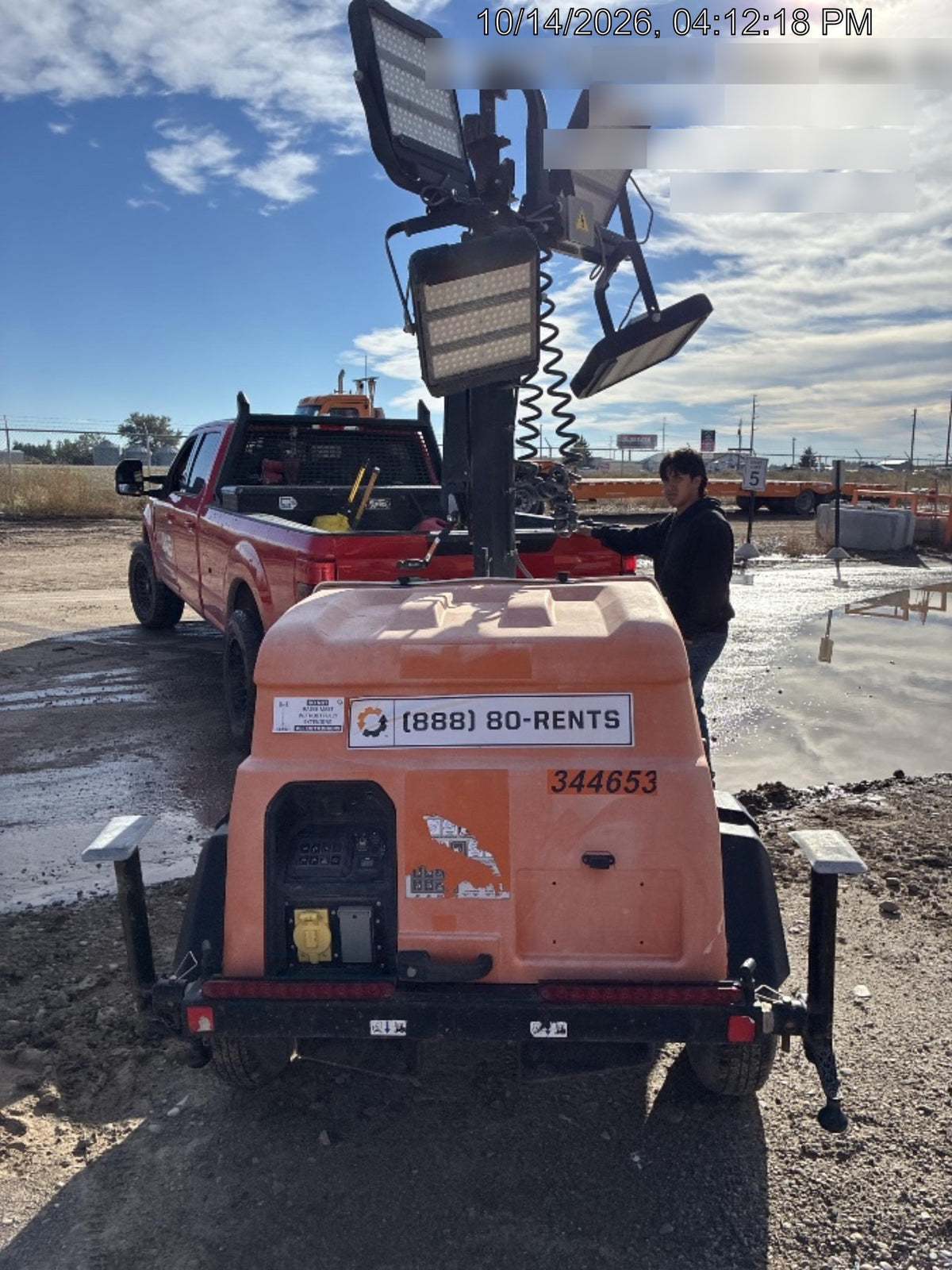 2023 Generac MLT2 Diesel, Flex Switch 120V Input, Powerzone Controller, (4) 320W LED Lights, 4kW Generator, 39.9 Gal Fuel Tank, 2" Ball, T3