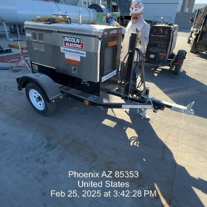 2024 Lincoln Electric LE400 Kubota V1505, Trlr, Cable Rack, Light Kit, ES Decals, T3