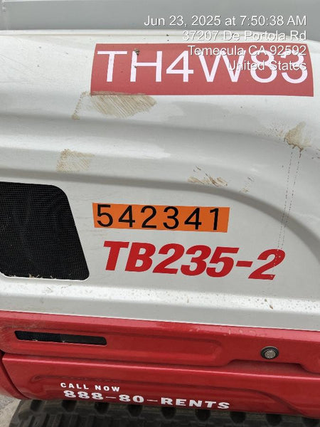 2025 TAKEUCHI TB235-2CR