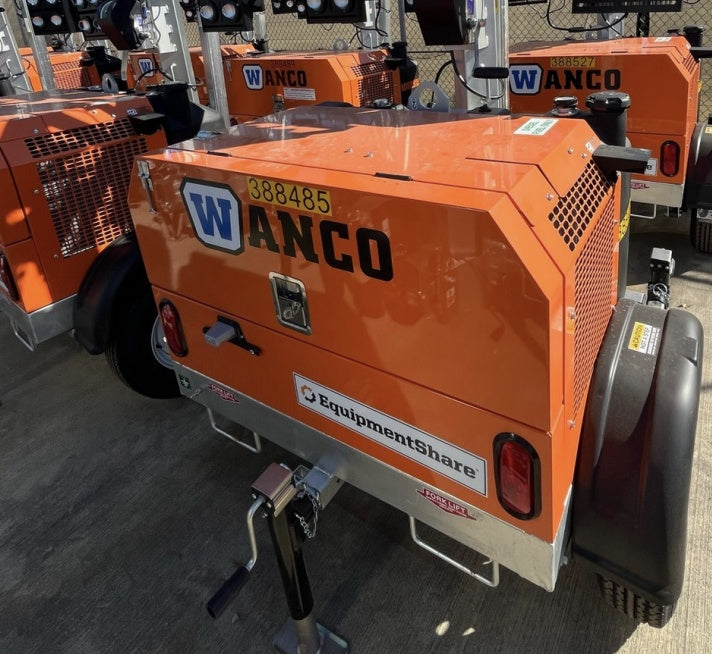 2024 Wanco WLTT-4MM4K Diesel, Deep Sea Controller, Shore Power Plug, Auto Start, (4) 350W LED Floodlights, 4kW Generator, 60 Gal Fuel Tank, 2" Ball, T3