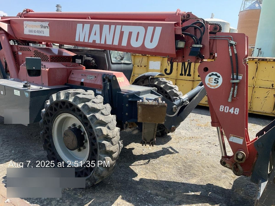2018 Manitou MTA10055 Manitou MTA 10055 w/Open ROPS, Work Lights/Strobe, Aux Hyd, Solid Tires, Lift Hook, 66" Carriage, 60" Forks