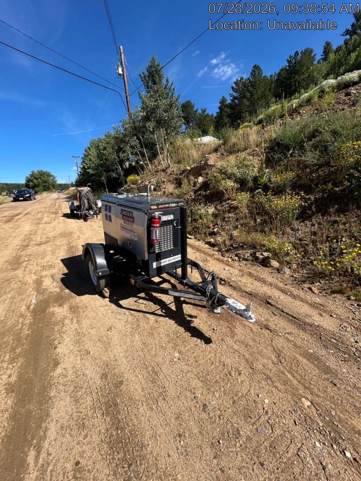 2020 Lincoln Electric Vantage 322 Welder Ready-Pak 3, Two wheel trailer, Fender and Light kit, Cable Rack
