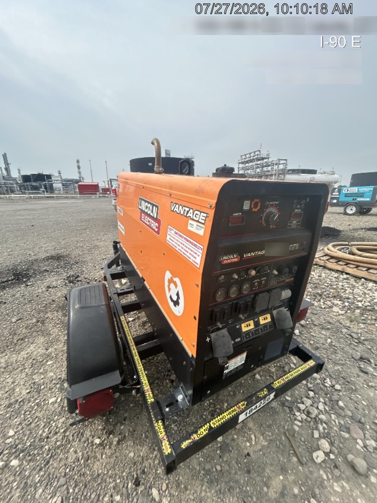 2021 Lincoln Electric Vantage 322 Vantage 322 Ready Pak 3 w/ Decals, ORANGE (includes trailer, cable rack, fender light kit) NO Telematics
