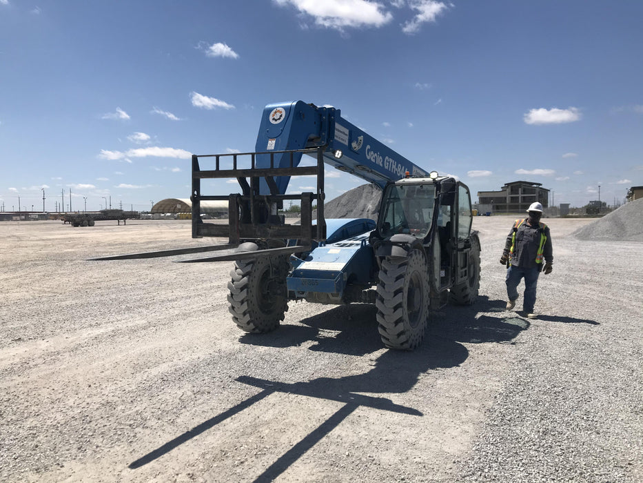 2019 Genie GTH-844 Genie GTH-844 w/Enclosed Cab w/HVAC, Work Lights, Solid Tires, Beacon, 60" Carriage and Forks