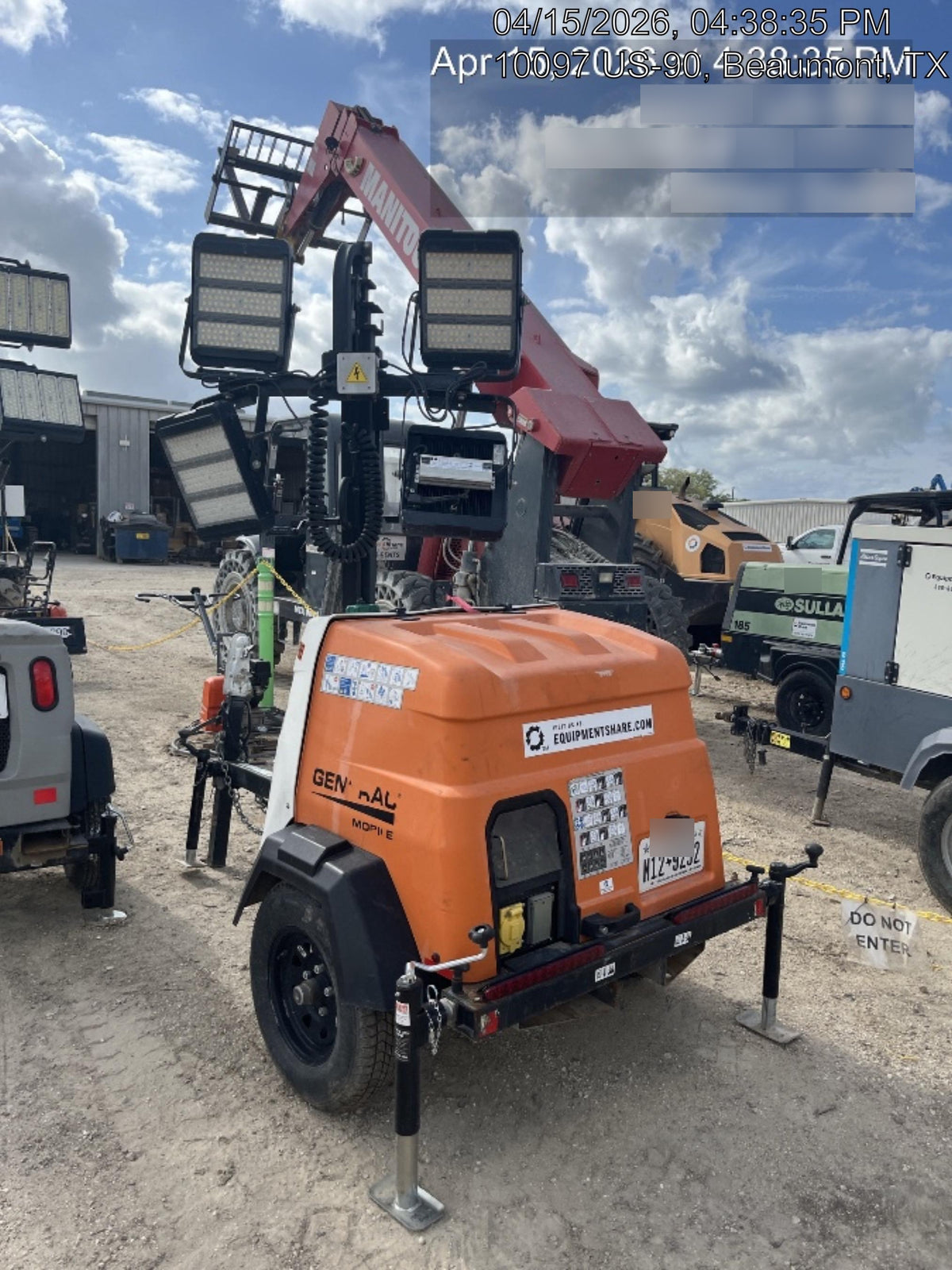 2023 Generac MLT2 Diesel, Flex Switch 120V Input, Powerzone Controller, 
(4) 320W LED Lights, 4kW Generator, 39.9 Gal Fuel Tank, 2" Ball, T3
