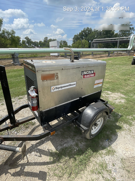 2019 Lincoln Electric Vantage 322 Ready-Pak 3, Two Wheel Trailer, Fender and Light Kit, Cable Rack