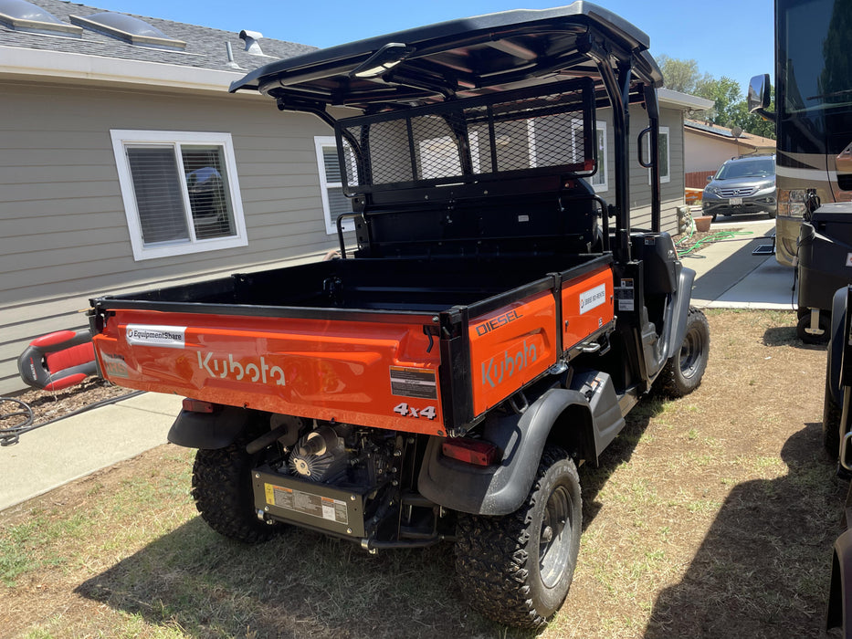 2022 Kubota RTV-X1140W-H Plastic Canopy, Windshield Acrylic Clear, LED Strobe Light, Wire Harness Kit, Back up Alarm