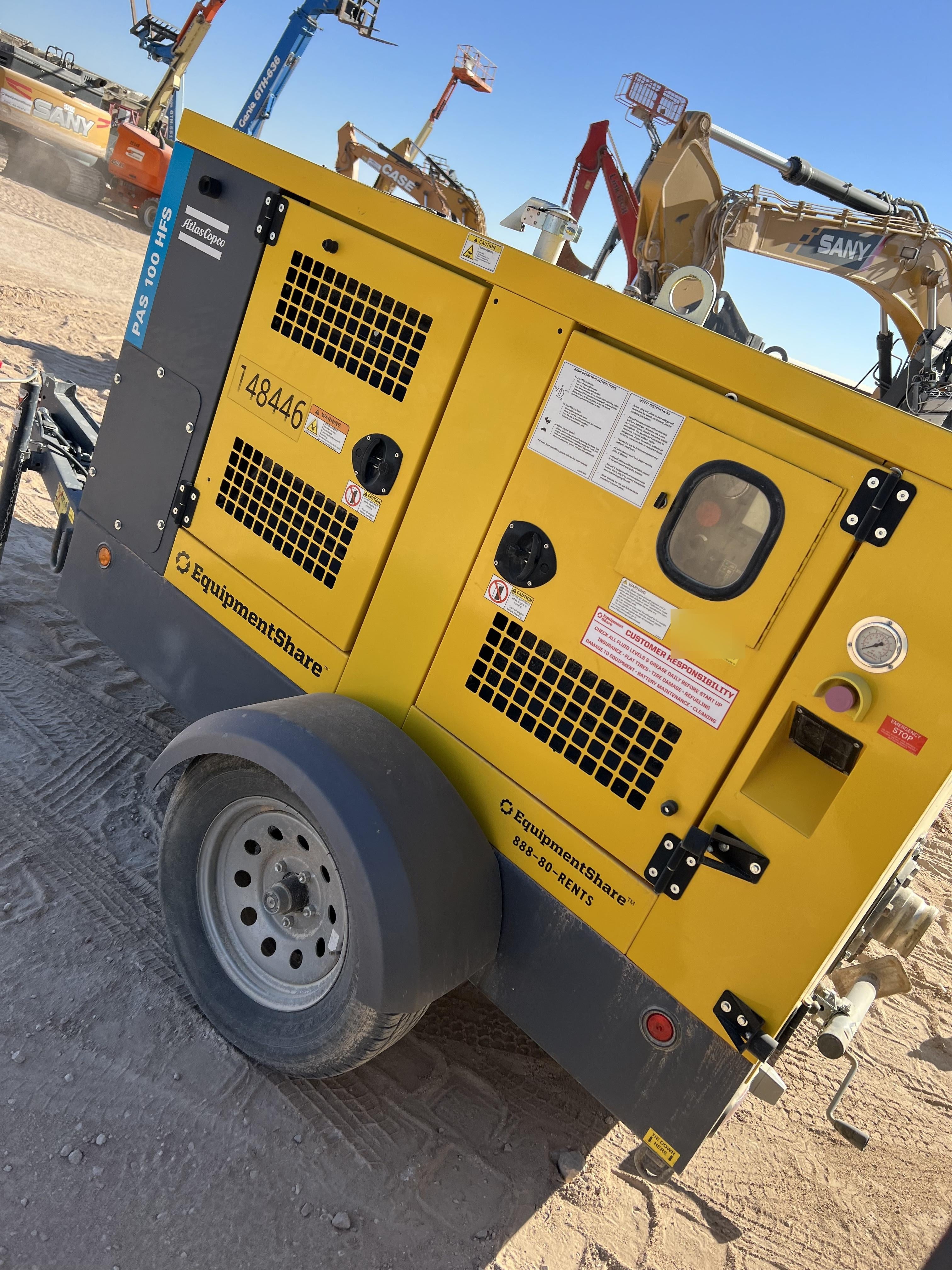 2021 ATLAS COPCO PAS 100 HF CS Enclosed