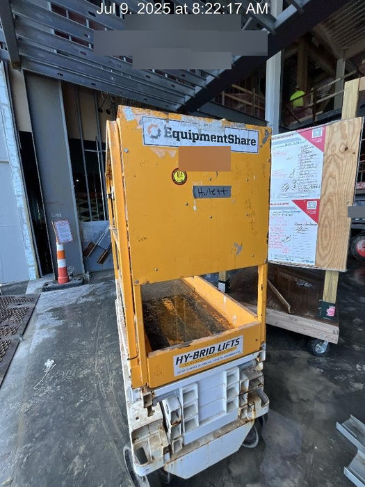 Custom Equipment HB-1430 Hy-Brid Scissor Lift
Platform capacity up to 670 lbs
Working height up to 20 ft
Weighs under 1,700 lbs
Non-marking wheels