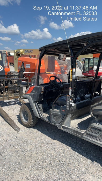 2021 Kubota RTV-X1140W-H Plastic Canopy, Windshield Acrylic Clear, LED Strobe Light, Wire Harness Kit, Back up Alarm