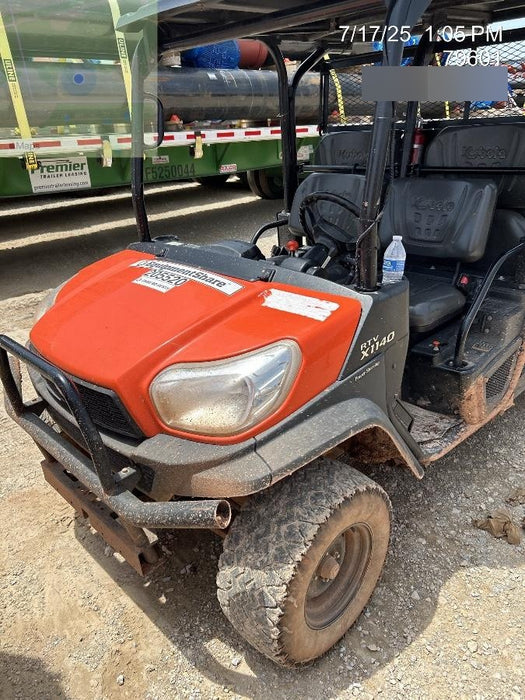 2022 Kubota RTV-X1140W-H Plastic Canopy, Windshield Acrylic Clear, LED Strobe Light, Wire Harness Kit, Back up Alarm